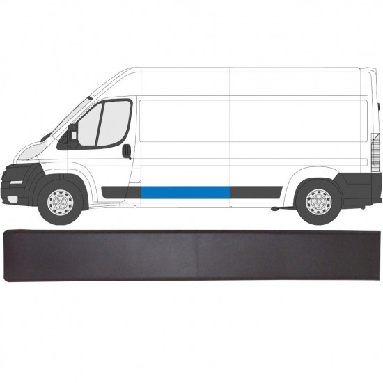 Oldalsó díszítő elem hoz Fiat Ducato 2006- / Bal = Jobb (szimmetrikus) 6536