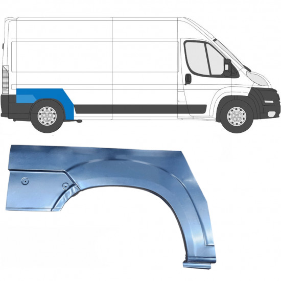 Hátsó sárvédő javító panel hoz Fiat Ducato 2006- / Jobb 6814