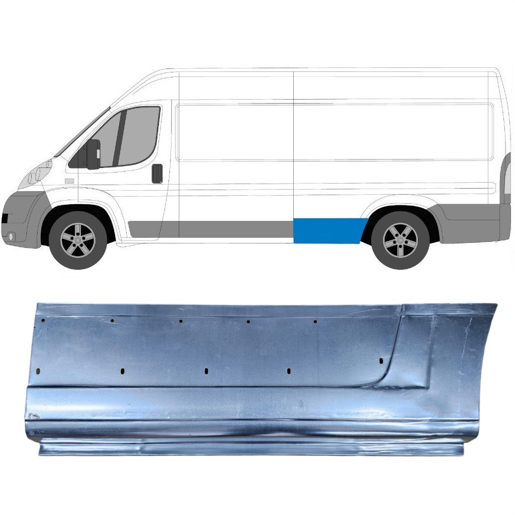 Hátsó Sárvédő Javító Panel Hoz Fiat Ducato 2006- / Bal 6528