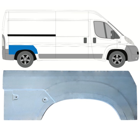 Hátsó sárvédő javító panel hoz Peugeot Boxer 2006-2026 / Jobb 16957