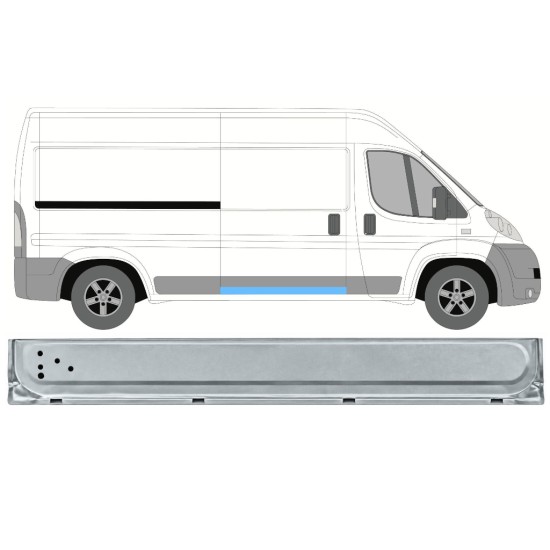 Belső tolóajtó javító panel hoz Citroen Jumper 2006-2026 / Jobb 17044