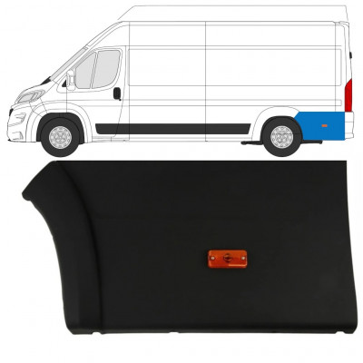 Hátsó oldali díszítő elem lámpával hoz Fiat Ducato 2018- / Bal 7789