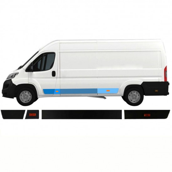 Oldalsó díszítő elemek készlete hoz Fiat Ducato Boxer Relay 2018- / LWB / Bal /  8487