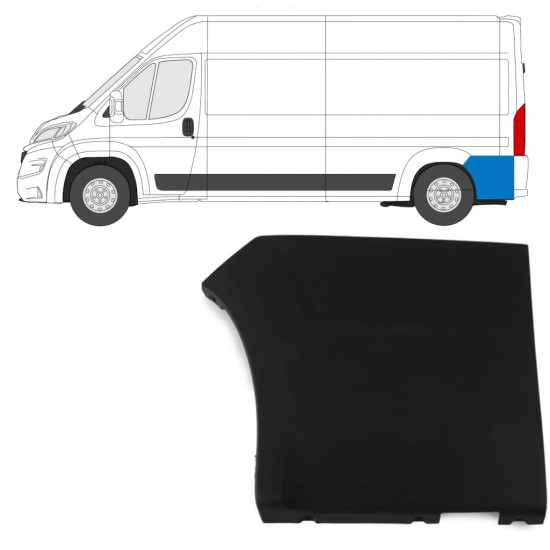 Hátsó oldali díszítő elem hoz Fiat Ducato 2018- / Bal 7791