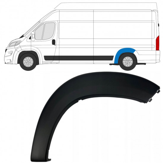 Hátsó sárvédő oldali díszítő elem hoz Fiat Ducato 2018- / Bal 7797