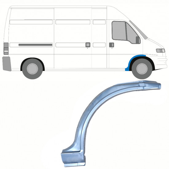 Első sárvédő javító panel hoz Fiat Ducato 1994-2006 / Jobb 10699