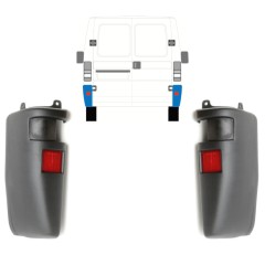 Hátsó lökhárító sarok hoz Citroen Jumper 1994-2002 / Bal+Jobb 15313
