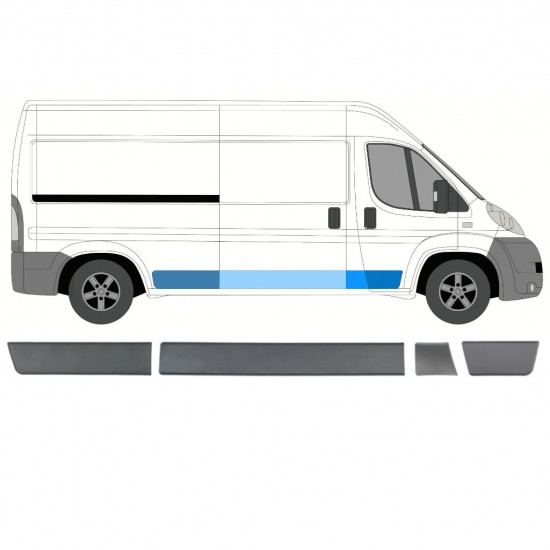 Oldalsó díszítő elemek készlete hoz Fiat Ducato Boxer Relay 2006-2018 / Jobb /  8460