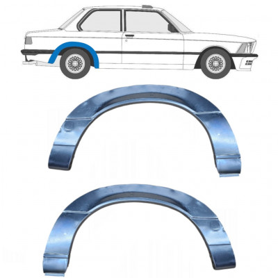 Hátsó sárvédő javító panel hoz BMW 3 E21 1975-1984 / Bal+Jobb / Készlet 6411