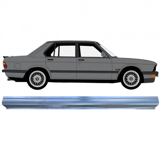 Küszöb javító panel hoz BMW 5 E28 1981-1987 / Bal = Jobb (szimmetrikus) 7626