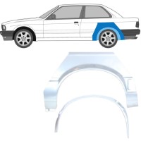 Belső és külső hátsó sárvédő javító panel hoz BMW 3 E30 1987-1994 / Bal / Készlet 10852