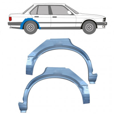 Hátsó sárvédő javító panel hoz BMW 3 E30 1982-1987 / Bal+Jobb / Készlet 6391