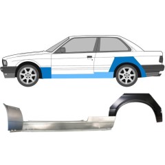 Küszöb + első + hátsó sárvédő javító panel hoz BMW 3 E30 1982-1987 / Bal / Készlet 11509
