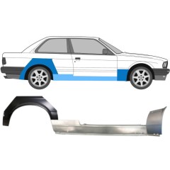 Küszöb + első + hátsó sárvédő javító panel hoz BMW 3 E30 1982-1987 / Jobb / Készlet 11508