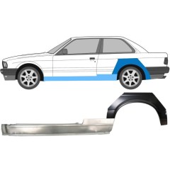 Teljes küszöb és hátsó sárvédő javító panel hoz BMW 3 E30 1982-1987 / Bal / Készlet 11235