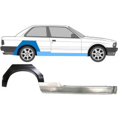 Teljes küszöb és hátsó sárvédő javító panel hoz BMW 3 E30 1982-1987 / Jobb / Készlet 11234