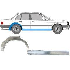 Teljes küszöb és hátsó sárvédő javító panel hoz BMW 3 E30 1982-1987 / Jobb / Készlet 11237