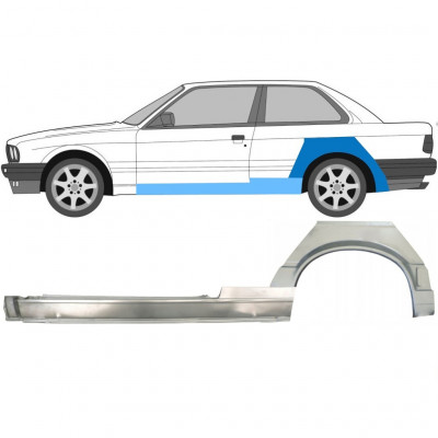 Küszöb és hátsó sárvédő javító panel hoz BMW 3 E30 1987-1994 / Bal 11506