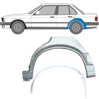 Belső és külső hátsó sárvédő javító panel hoz BMW 3 E30 1987-1994 / Bal / Készlet 10861