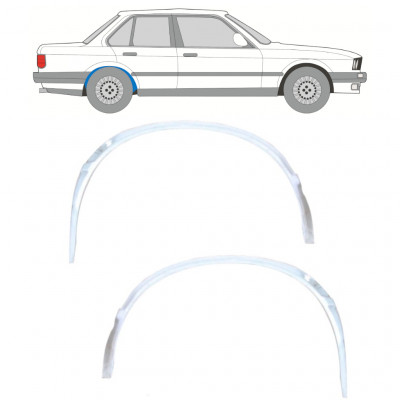 Belső hátsó kerékív javító panel hoz BMW 3 E30 1982- / Bal+Jobb / Készlet 10847