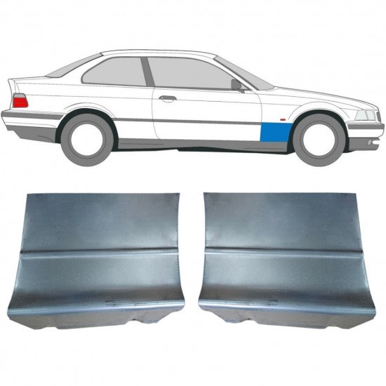 Első sárvédő javító panel hoz BMW E36 3 1990-2000 / Bal+Jobb / COUPE / Készlet 6209