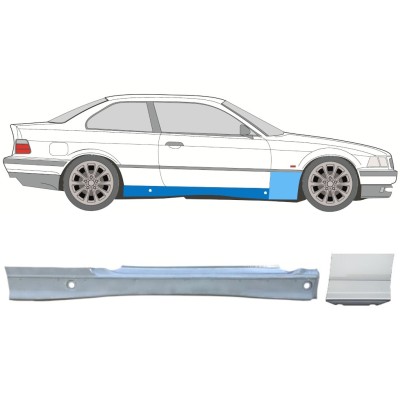 Teljes küszöb és első sárvédő javító panel hoz BMW 3 E36 1990-2000 / Jobb / COUPE / Készlet 17021