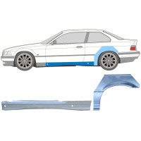 Teljes küszöb és hátsó sárvédő javító panel hoz BMW 3 E36 1990-2000 / Bal / COUPE / Készlet 17024