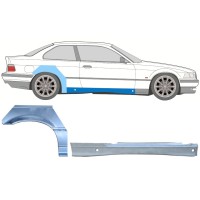 Teljes küszöb és hátsó sárvédő javító panel hoz BMW 3 E36 1990-2000 / Jobb / COUPE / Készlet 17023