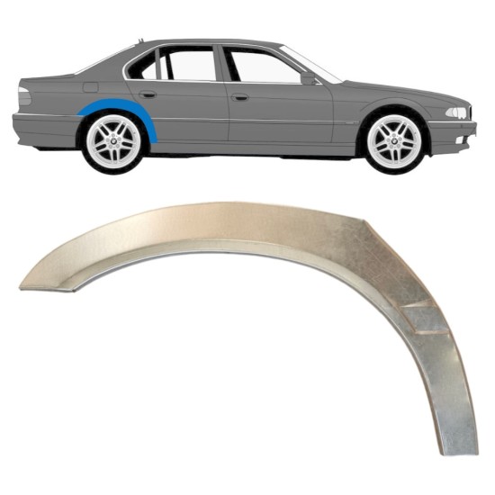 Hátsó sárvédő javító panel hoz BMW 7 E38 1994-2001 / Jobb 14830 Hátsó sárvédő javító panel hoz BMW 7 E38 1994-2001 / Jobb 14830