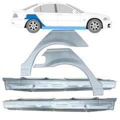 Teljes küszöb és hátsó sárvédő javító panel hoz BMW 3 E46 1998-2006 / Készlet 11260