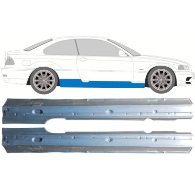 Teljes küszöb hoz BMW 3 E46 1998-2006 / Bal+Jobb / COUPE / Készlet 16814
