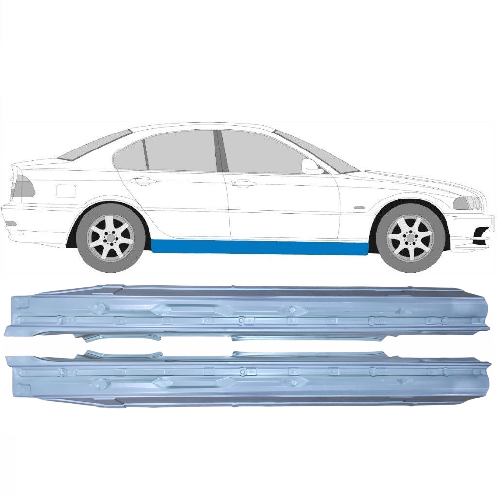 Teljes Küszöb Hoz Bmw E46 3 1998-2005 / Bal+Jobb / Combi / Sedan / Készlet 6195