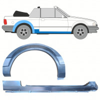 Küszöb és hátsó sárvédő javító panel hoz Ford Escort 1981-1990  CABRIO / Jobb / Készlet 12586