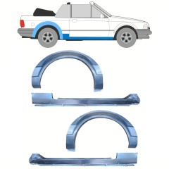 Küszöb és hátsó sárvédő javító panel hoz Ford Escort 1986-1990 / CABRIO / Készlet 12588