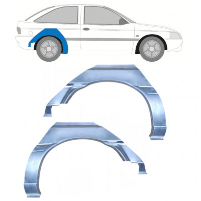 Hátsó sárvédő javító panel hoz Ford Escort 1995-2000 / Bal+Jobb / Készlet 9969