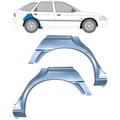 Hátsó sárvédő javító panel hoz Ford Escort 1995-2000 / Bal+Jobb / Készlet 9776