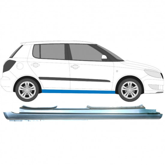 Teljes küszöb hoz Skoda Fabia 2007-2015 / Jobb 6996