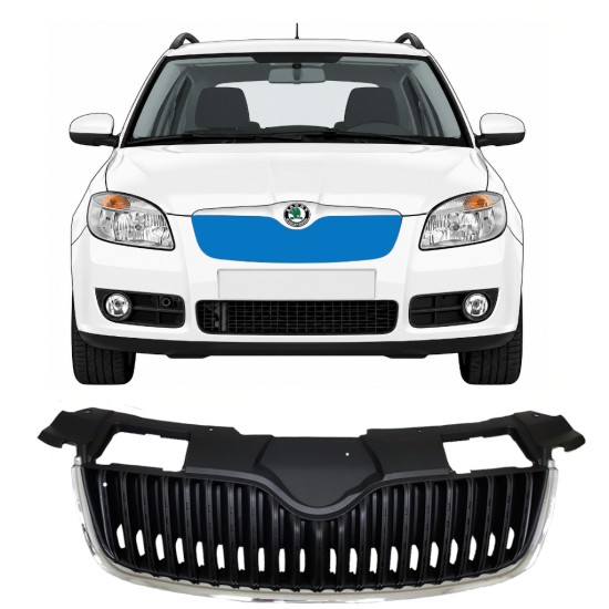 Hűtőrács hoz Skoda Fabia II 2007-2010 7523