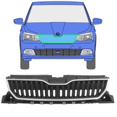 Hűtőrács hoz Skoda Fabia 2014-2018 / Készlet 7543