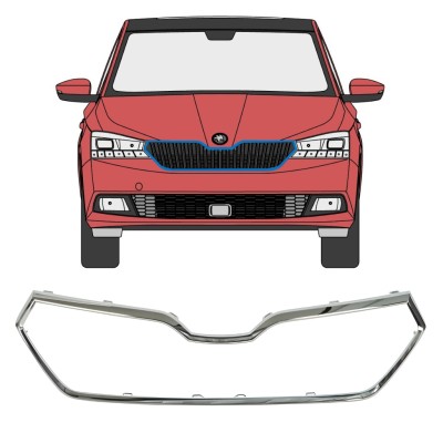 Hűtőrács keret hoz Skoda Fabia 2018-2021 16215