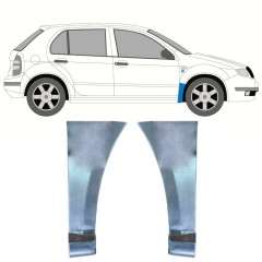 Első sárvédő javító panel hoz Skoda Fabia I 1999-2007 / Bal+Jobb / Készlet 10595