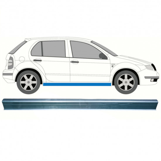 Küszöb javító panel hoz Skoda Fabia 1999-2007 / Bal = Jobb (szimmetrikus) 8595