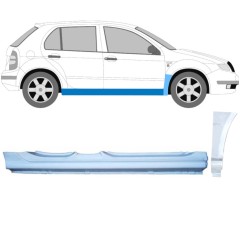 Teljes küszöb és első sárvédő javító panel hoz Skoda Fabia I 1999-2007 / Jobb / Készlet 11167