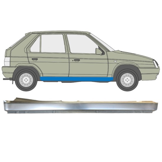 Teljes küszöb hoz Skoda Favorit 1989-1995 / Jobb 14879 Teljes küszöb hoz Skoda Favorit 1989-1995 / Jobb 14879