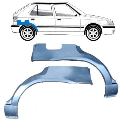 Hátsó sárvédő javító panel hoz Skoda Felicia 1994-2001 / Bal+Jobb / Készlet 10590