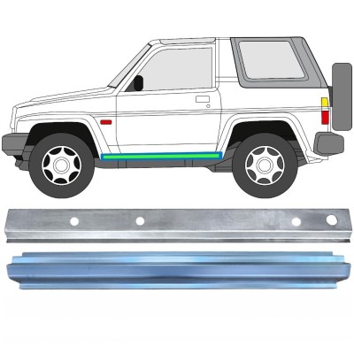 Belső és külső küszöb javító panel hoz Daihatsu Feroza Rocky Fourtrak 1984-1993 / Bal / Készlet 17014