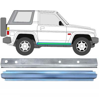 Belső és külső küszöb javító panel hoz Daihatsu Feroza Rocky Fourtrak 1984-1993 / Jobb / Készlet 17013