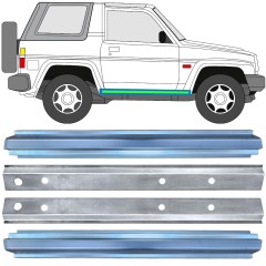 Belső és külső küszöb javító panel hoz Daihatsu Feroza Rocky Fourtrak 1984-1993 / Bal+Jobb / Készlet 17015