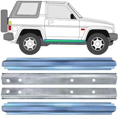 Belső és külső küszöb javító panel hoz Daihatsu Feroza Rocky Fourtrak 1984-1993 / Bal+Jobb / Készlet 17015