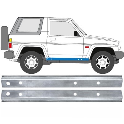 Belső küszöb javító panel hoz Daihatsu Feroza Rocky Fourtrak 1984-1993 / Bal+Jobb / Készlet 17012